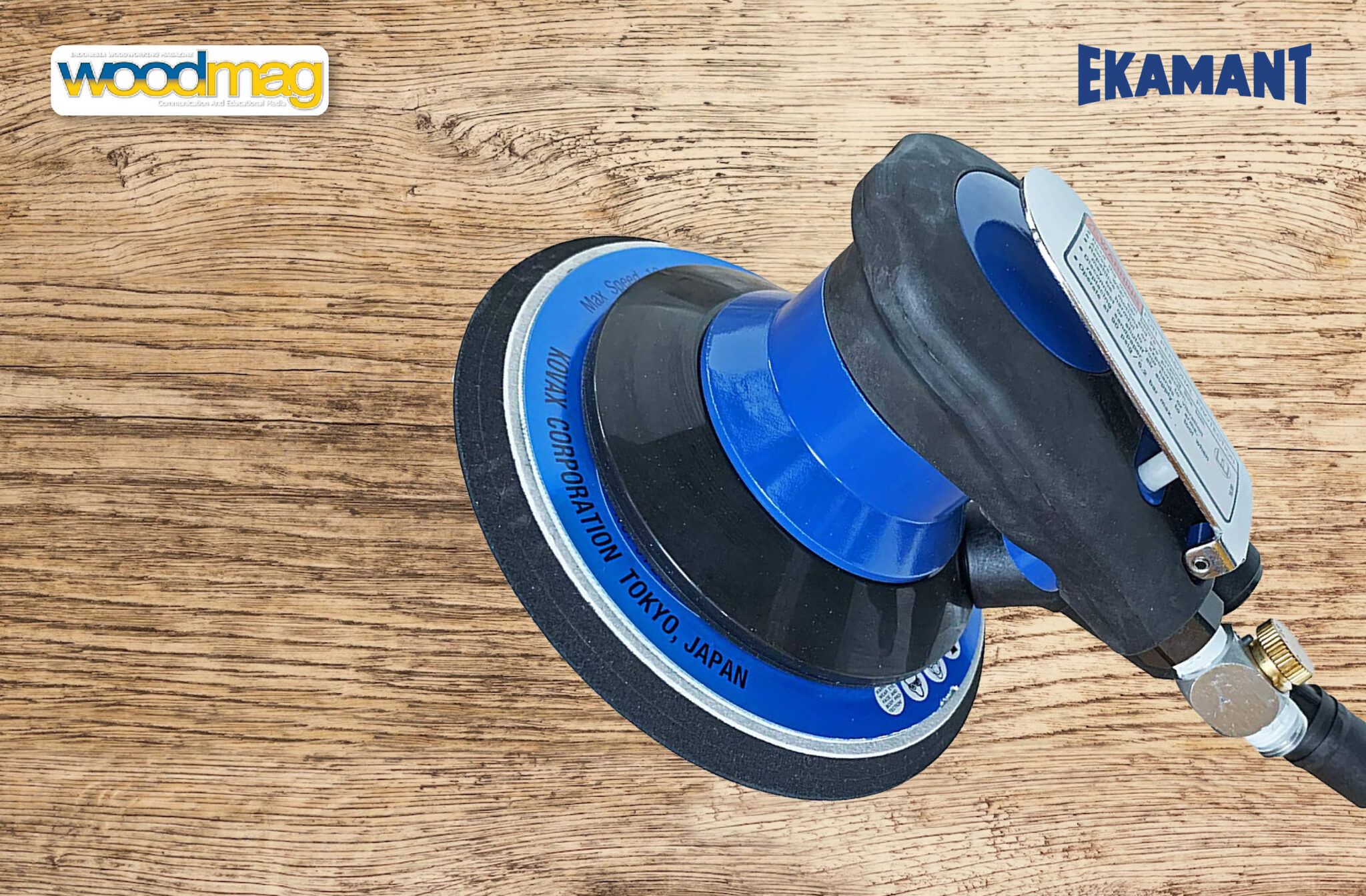 Proses Pengamplasan dengan Menggunakan Double Action Sander