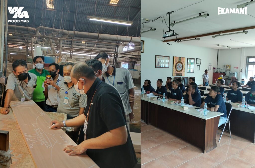 Training Pengamplasan PT Ekamant Indonesia dengan Training PT Domusindo Perdana